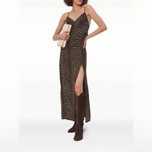 Zadig&Voltaire  amelil leopard print slip dress
